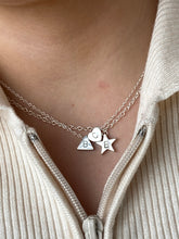 Load image into Gallery viewer, Personalised Silver Star Initial Bead Necklace
