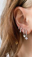 Load image into Gallery viewer, Diamond Dangle Hoops

